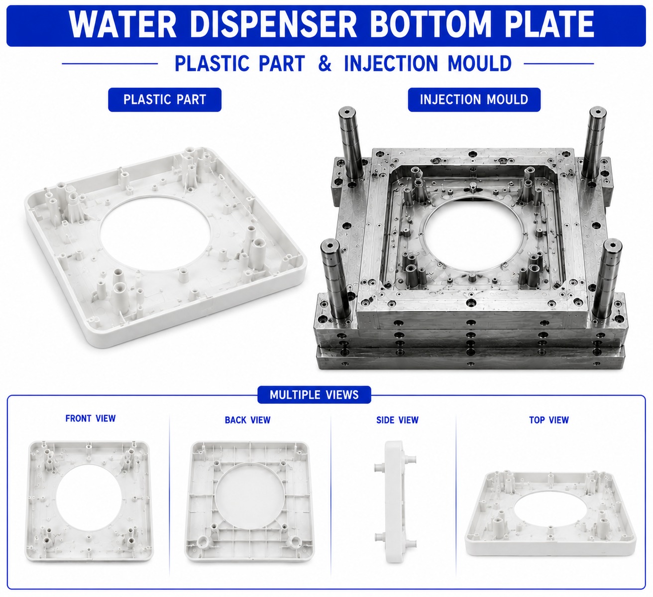 Water Dispenser Plastic Bottom Plate
